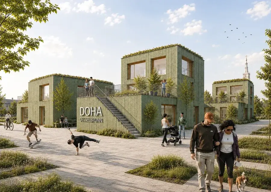 DOHA – grüne Dorfbausteine in Holz, Studie